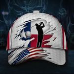 Golf Cap Texas American Flag Vintage Hat Golfer Unique Golf Gift For Him
