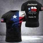 Texas State Flag T-Shirt Personalize Shirt