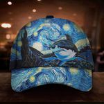 Whale Starry Night Hat Art Van Gogh Unique Baseball Cap Mens Womens Gift Ideas