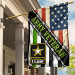 Army Veteran Flag And Thin Green Line American Flag Unique Patriotic Honor US Army Veteran