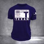 Texas Blood Type Navy Shirt