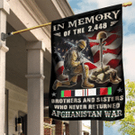 In Memory Of The 2,448 Brothers And Sister Who Never Returned Afghanistan War Flag Remembrance
