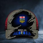 Made In Alberta Canada Flag Hat Old Retro Patriotic Proud From Alberta Province Man