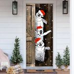 Cute Penguin Christmas Door Cover Baby Penguin Christmas Door Cover Xmas Door Decorations