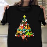Camping Christmas Tree T-Shirt Cute Family Christmas Shirts ​Gifts For Camper Owners