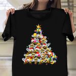 Bees Tree Christmas T-Shirt Unique Christmas Tree Xmas Shirts For Family Trendy Gifts 2021