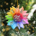 God Says You Are Sunflower Ornament Beautiful Ornaments For Christmas Decorated Xmas Trees