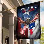 Eagle American And Texas Flag Vintage Patriotic Flag Outdoor Garden Decor