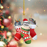 Three Sharks In Sock Christmas Ornament Animal Shark Christmas Ornament Hanging Tree Decor