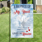 Horse A Big Piece Of My Heart Lives In Heaven Flag Sympathy Memorial Gifts For Loss Of Horse