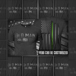 Customized Thin Green Line Old Man Shirt Proud American Military T-Shirt Gifts For Soldier