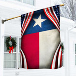 Texas Flag Inside American Flag Patriotic Flag Front Door Decoration