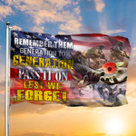 Veteran Poppy Remember Them Generation To Generation Flag Military Pride Memorial Decoration