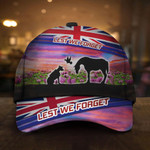 Animals Lest We Forget UK Flag Hat Memorial Day Animals Sacrificed In War Hats Mens