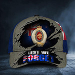 Lest We Forget New Zealand Flag Hat Royal Infantry Regiment Army Veteran Hat Patriotic Gifts