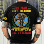 Coast Guard Veteran No Man Left Behind Shirt Honoring Military Pride Clothes Coast Guard Gifts