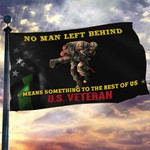 No Man Left Behind Thin Green Line Flag Veteran Honoring Patriotic Decorations Outdoor