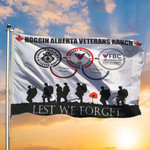 Canadian Veteran Lest We Forget Flag Hoggin Alberta Veterans Ranch Remembrance Day Decoration