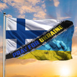 Finland Pray For Ukraine Flag Pray Peace No War In Ukraine Support Ukrainian Flag Merch