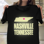 Nashville Tennessee Shirt Nashville Music City Vintage T-Shirt Men Women