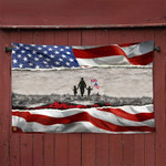 UK American Veteran And Child's Flag Father Day Ideas Patriots Flag Memorial Day Decorations