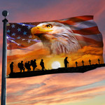 Veteran Eagle American Flag Military Memorial Patriotic Merchandise Outdoor Decor