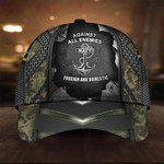 US Navy Against All Enemies Foreign And Domestic Camo Hat USN Navy Merchandise