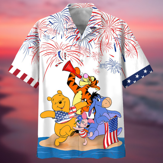 Winnie The Pooh 4Th Of July Hawaiian Shirt2