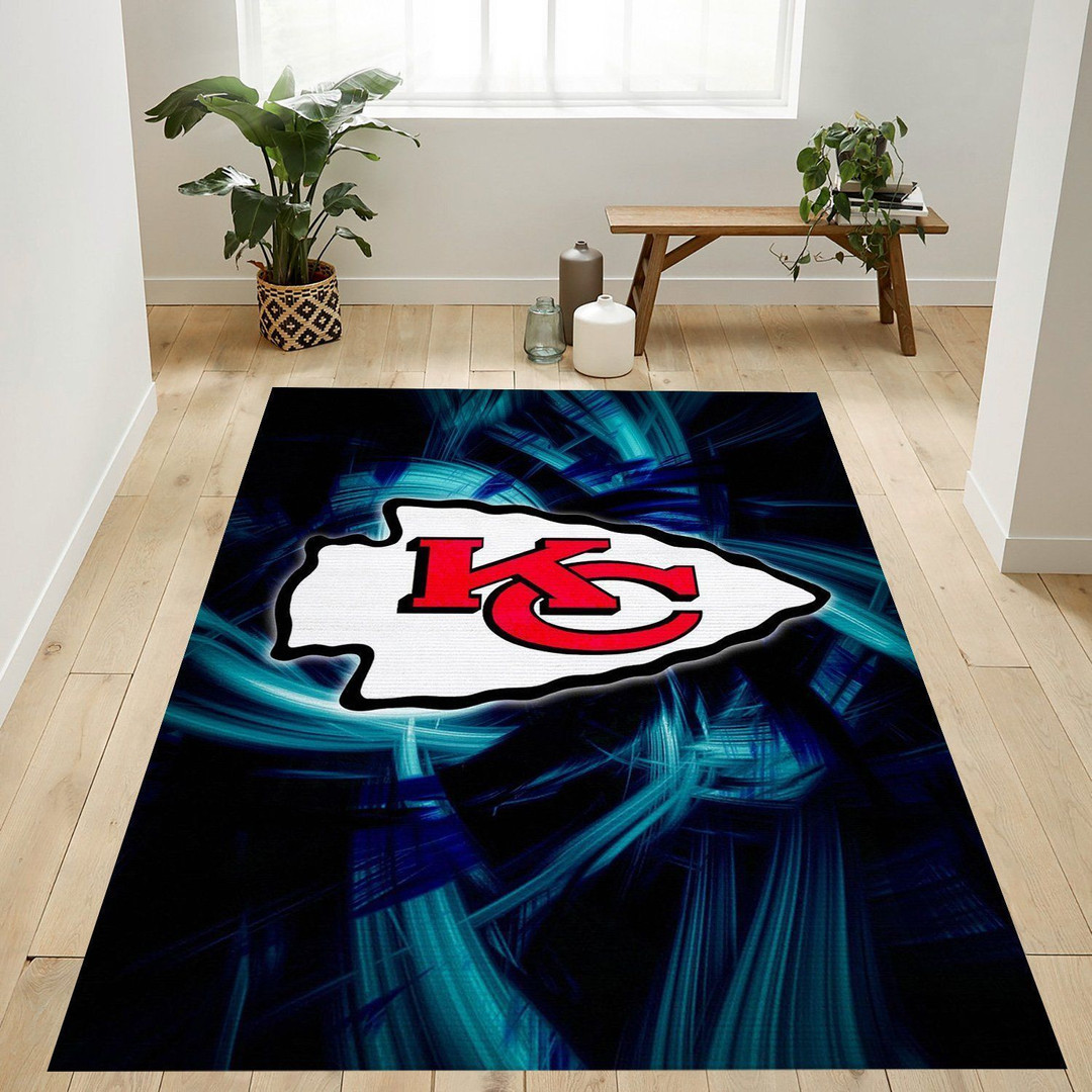 Kansas City Chiefs Area Rug Fluffy Floor Mat Living Room Bedroom Non-Ship Carpet 