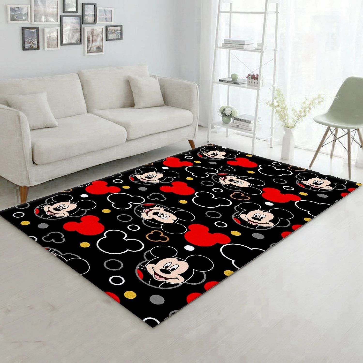 Mickey mouse area rugs living room carpet mm71201 local brands floor decor the us decor - indoor outdoor rugs - large ( 5 x 8 ft )