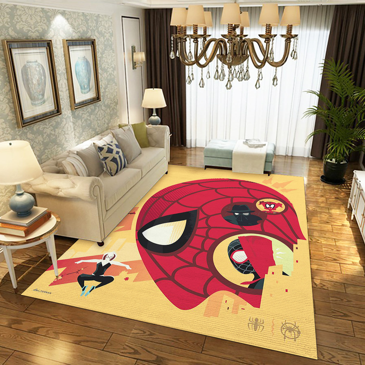 Into the Spider-Verse Anti-Skid Area Rug Floor Mat Carpet All Sizes Spider-Man 