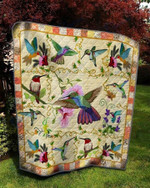 Beautiful Humming Bird - Quilt Blanket, Gift for you, gift for her, gift for him, gift for hummingbird lover- Test random title 006