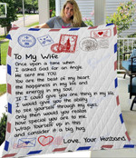 Husband To my wife, letter from your husband - Fleece Blanket, Gift for you, gift for her, gift for him, gift forwife memorial day- Test random title 001