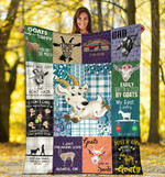 Nice goats blanket - Fleece Blanket, pattern Fleece Blanket 30X 40, 50X60, 60X 80, goat blanket for humans- Test random title 003