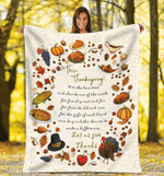 This Thanksgiving let us give thanks - Fleece Blanket, gift for pie lover, Thanksgivng gift, autumn gift- Test random title 003