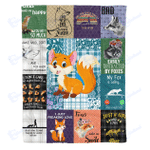 Various fox - Fleece Blanket, Gift for you, gift for her, gift for him, gift for Fox lover- Test random title 005