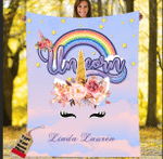 Unicorn personalized your name - Fleece Blanket, gift for unicorn lovers, Gift for you, gift for her, gift for him, trending product- Test random title 005