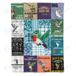 Various hummingbird - Fleece Blanket, Gift for you, gift for her, gift for him, gift for Hummingbird lover- Test random title 005
