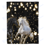 Light hangon horse - Fleece Blanket, Gift for you, gift for her, gift for him, gift for Horse lover- Test random title 006