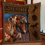 Gift for loving horse person - Fleece Blanket, Gift for you, gift for her, gift for him, gift for horse lover- Test random title 003