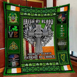 st patricks day irish by blood american by birth patriot by choice Fleece Blanket, Gift for you, gift for her, gift for him,- Test random title 006