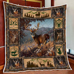 Deer I Love Hunting - Fleece Blanket,  Gift for you, gift for her, gift for him, gift for hunting lover- Test random title 002