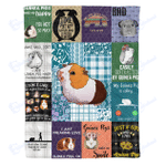Various guinea pig - Fleece Blanket, Gift for you, gift for her, gift for him, gift for Guinea pig lover- Test random title 005
