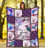 Hummingbird loves you - Fleece Blanket,  gift for you, gift for her, gift for him, gift for hummingbird lover- Test random title 001