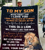 To my son, never forget that i love you, lion - Fleece Blanket, Gift for you, gift for her, gift for him, gift for son, gift for lion lover- Test random title 003