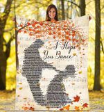Father and Daughter I hope you dance - Fleece Blanket, Gift for you, gift for her, gift for daughter, gift for father- Test random title 005