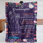 To my granddaughter, you will feel my love evertime, grandma - Fleece Blanket, Gift for you, gift for her, gift for him, gift for granddaughter- Test random title 006