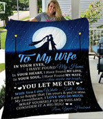 Husband To my wife, you make me laugh, you let me cry, gift for your lady - Fleece Blanket, Gift for you, gift for her, gift for him, gift for cat lover- Test random title 002