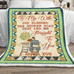 To my wife, god blessed the brocken road - Fleece Blanket, , gift for her, gift for wife- Test random title 001