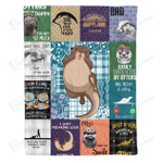 Various otter - Fleece Blanket, Gift for you, gift for her, gift for him, gift for Otter lover- Test random title 001